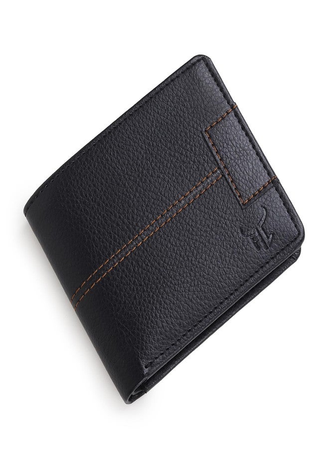 Highlark Faux Leather Wallet for Men I Slim & Compact Wallet I Credit/Debit Card Slots I 2 Currency compartments I 2 Secret compartments - Image 5